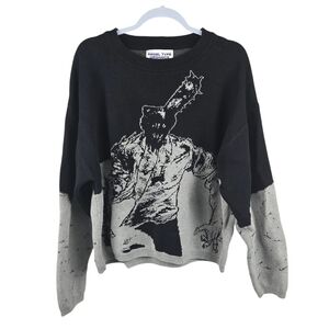 Angel Type Organics Chainsaw Man Inspired Graphic Knit Sweater XL